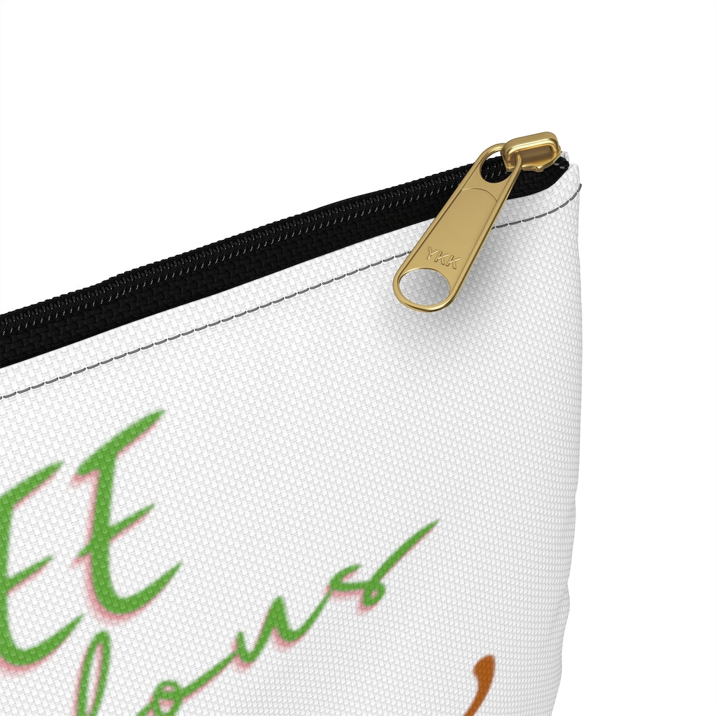 Bee Fabulous White Durable Accessory Pouch