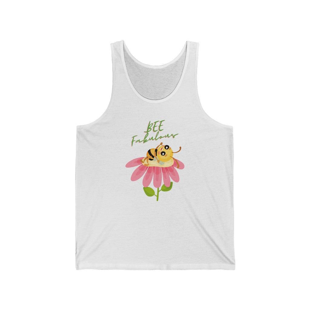 “Bee Fabulous” Unisex Jersey Tank Top