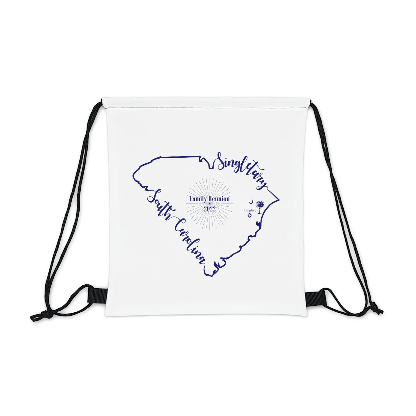 Singletary Family Reunion 2022 White Outdoor Drawstring Bag