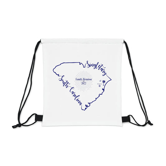 Singletary Family Reunion 2022 White Outdoor Drawstring Bag