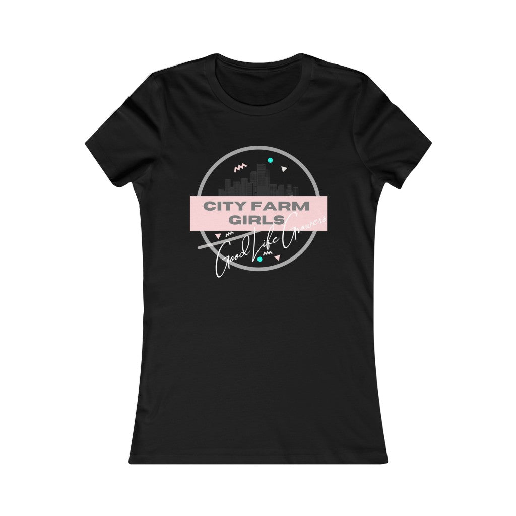 City Farm Girls "Good Life Growers" Black, Women's Favorite Tee